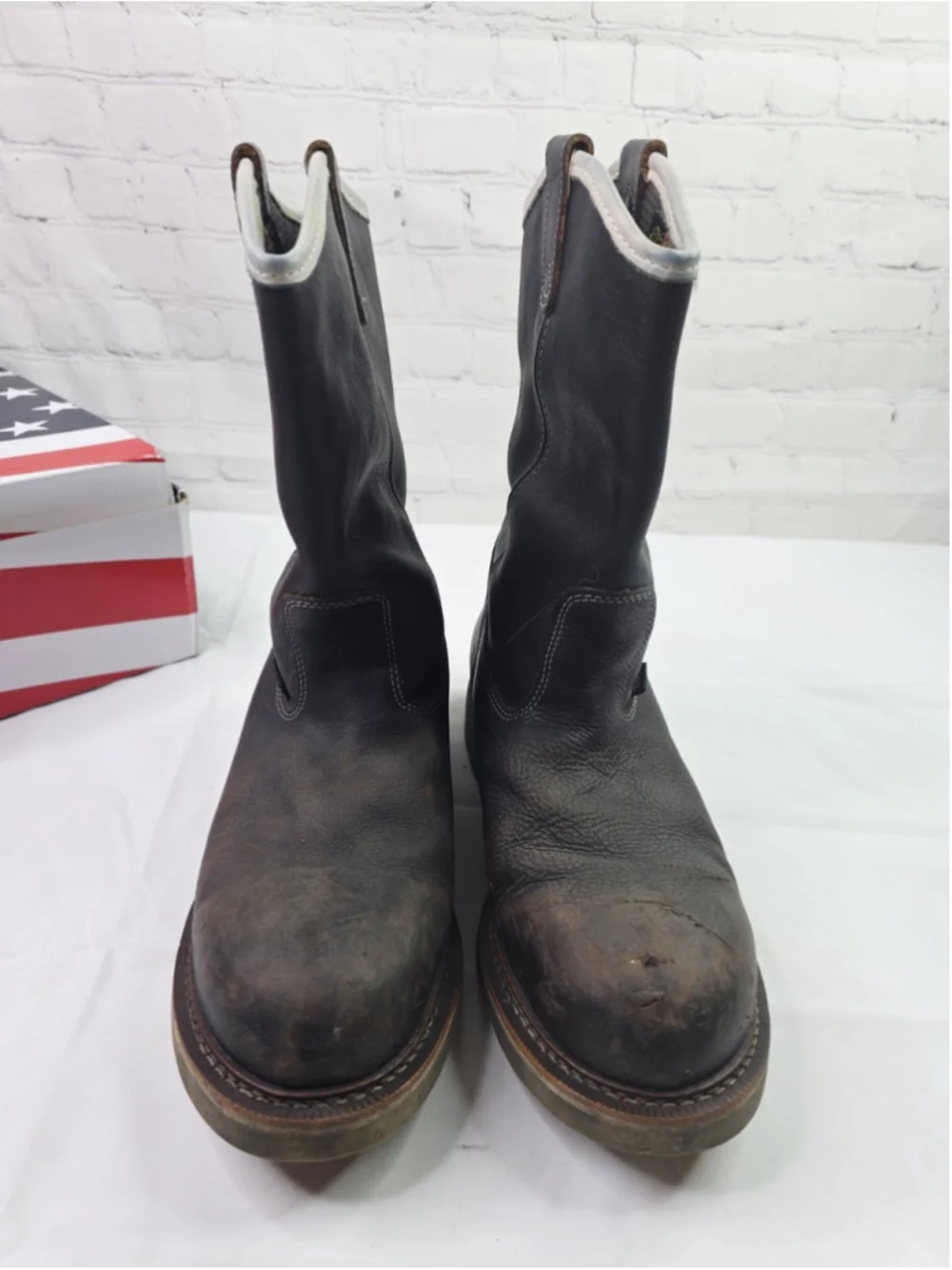 Thorogood Wellington Boots Steel Toe Waterproof Leather 804-4939 Mens 12 D